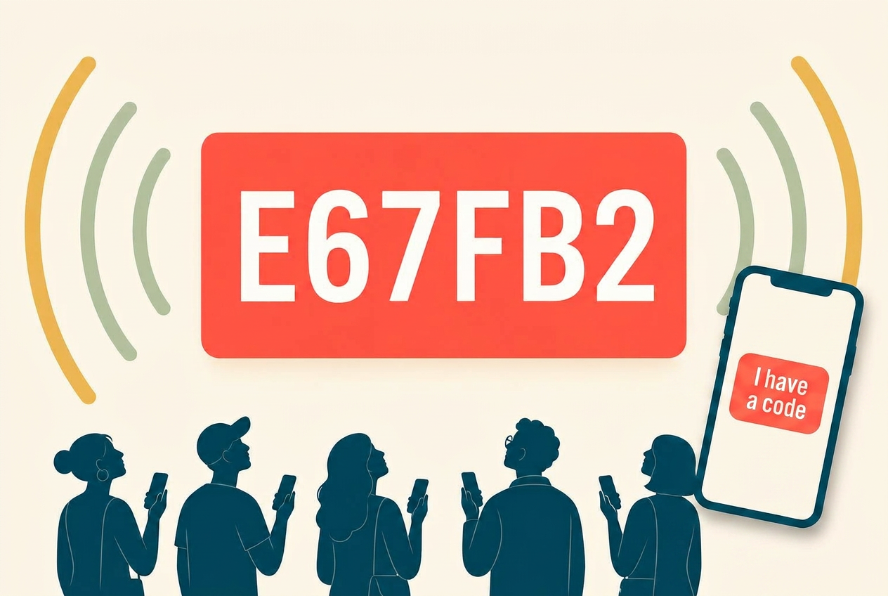 Share a 6-letter join code